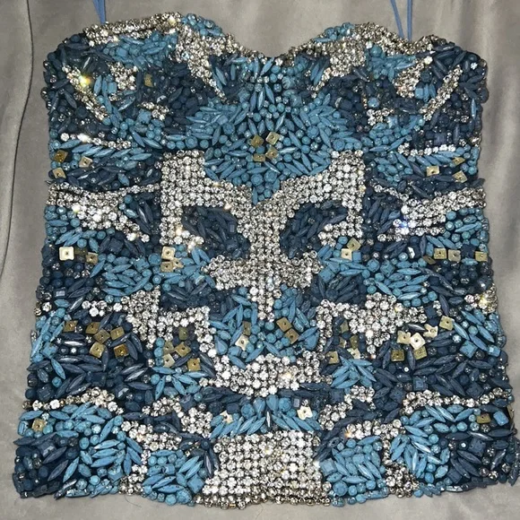 Alice and Olivia fully beaded corset size 0 brand new - Picture 2 of 5